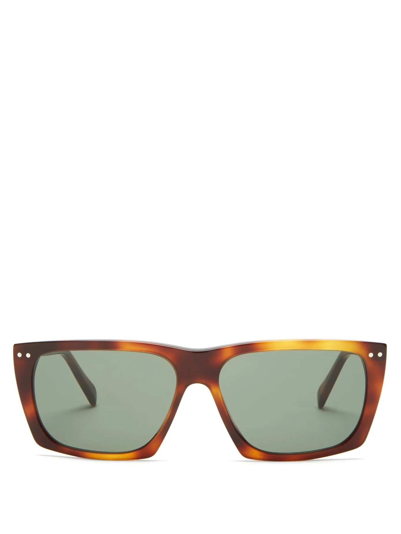 Square tortoiseshell-acetate sunglasses - 1