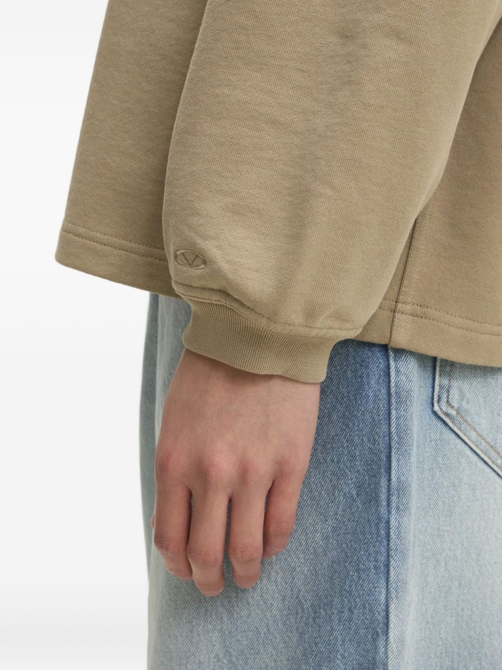 logo-embroidered sweatshirt - 5