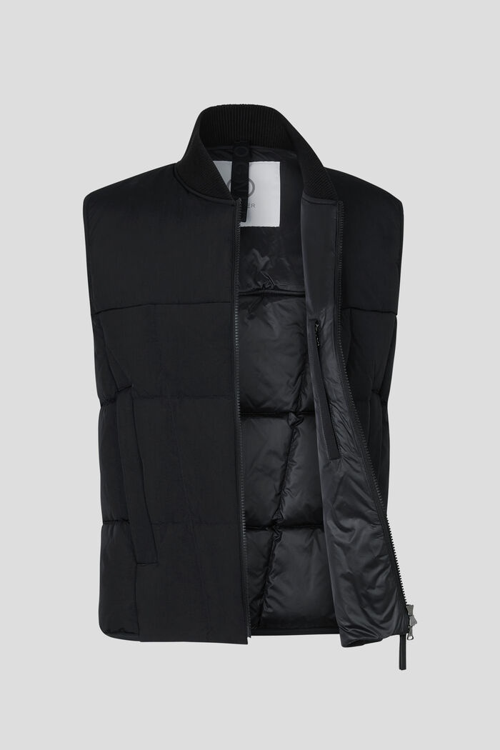 Cliff Quilted waistcoat in Black - 8