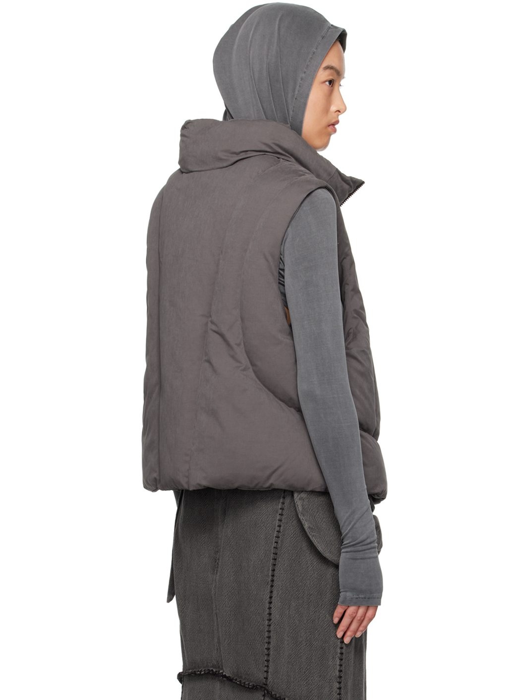 SSENSE Exclusive Gray Padded Vest - 3