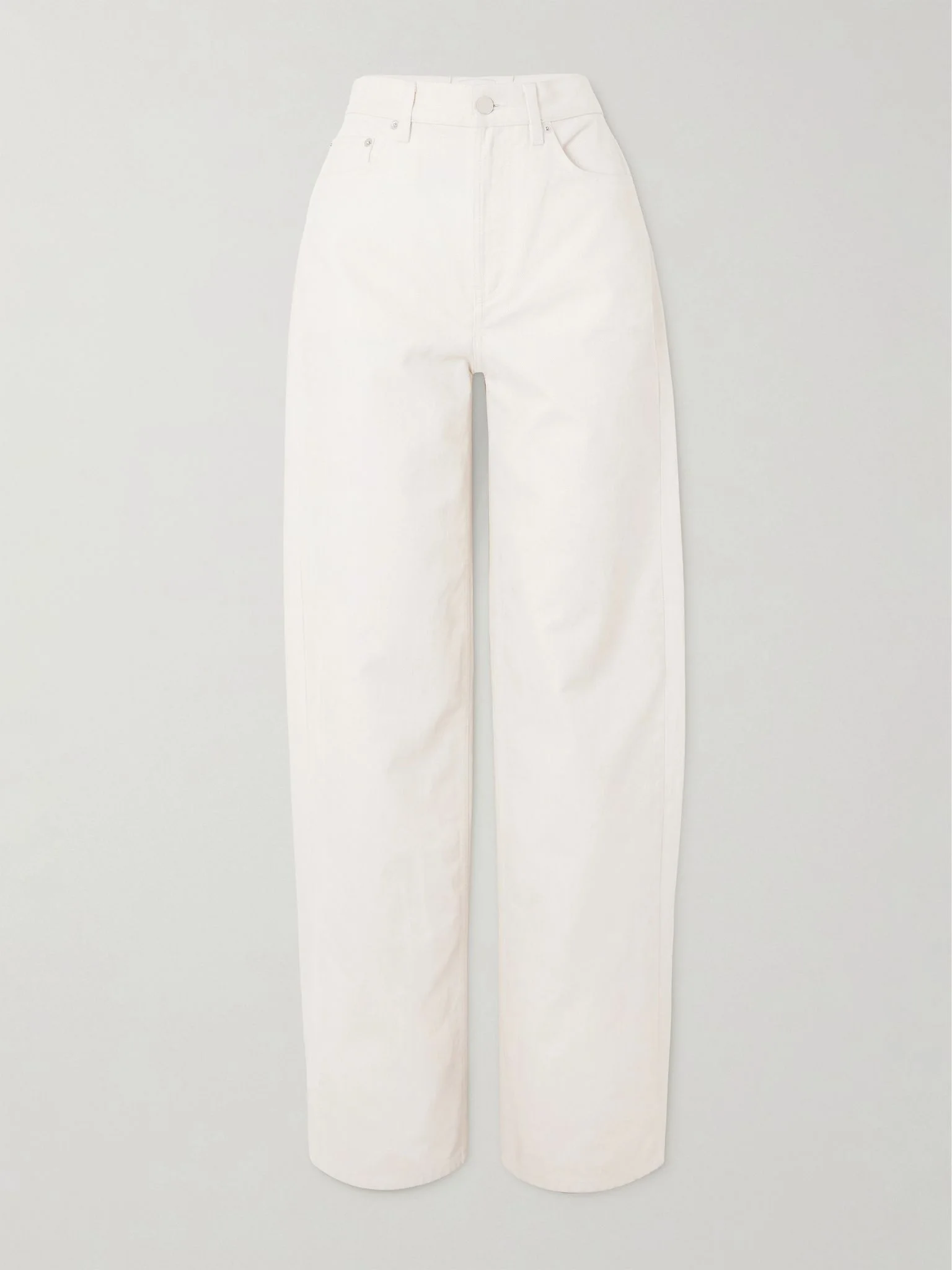 Asmar high-rise straight-leg jeans Cream - 1