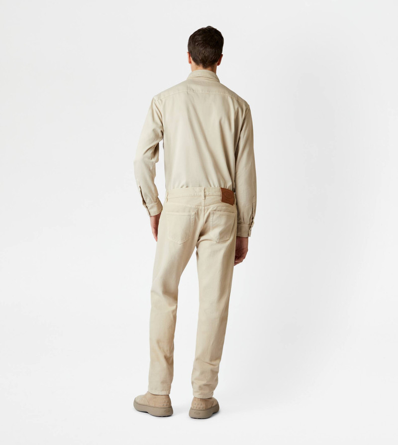 TOD'S 5 POCKET TROUSERS - BROWN 3