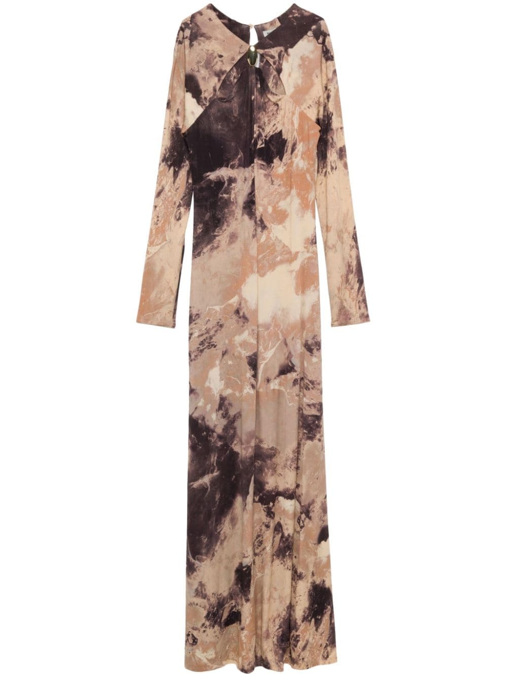 Etta abstract-print long dress - 1