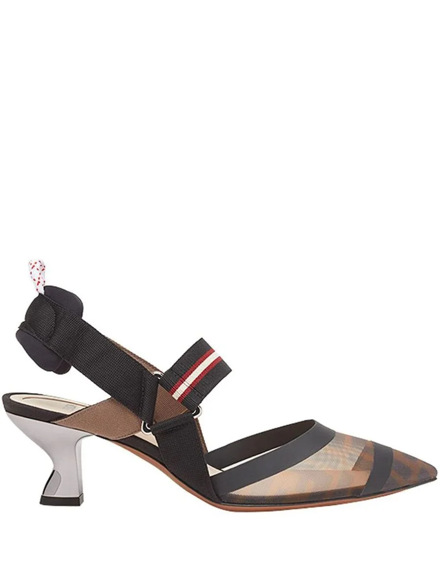 Fendi Tech Mesh Hummingbird Slingbacks Shoes - 1