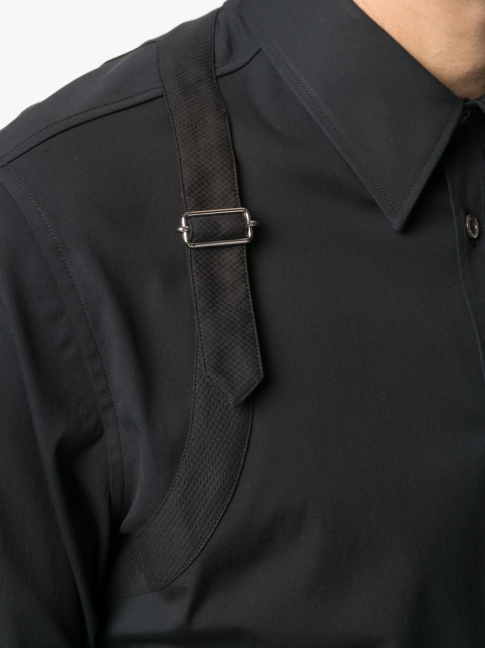 strap-detail shirt - 5