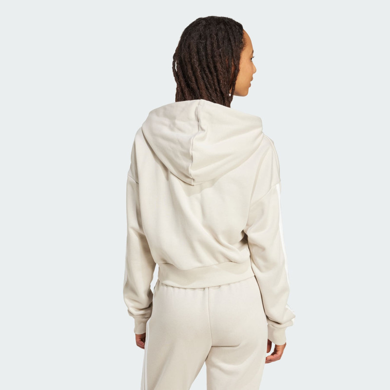 Essentials 3-Stripes French Terry Crop Hoodie 3