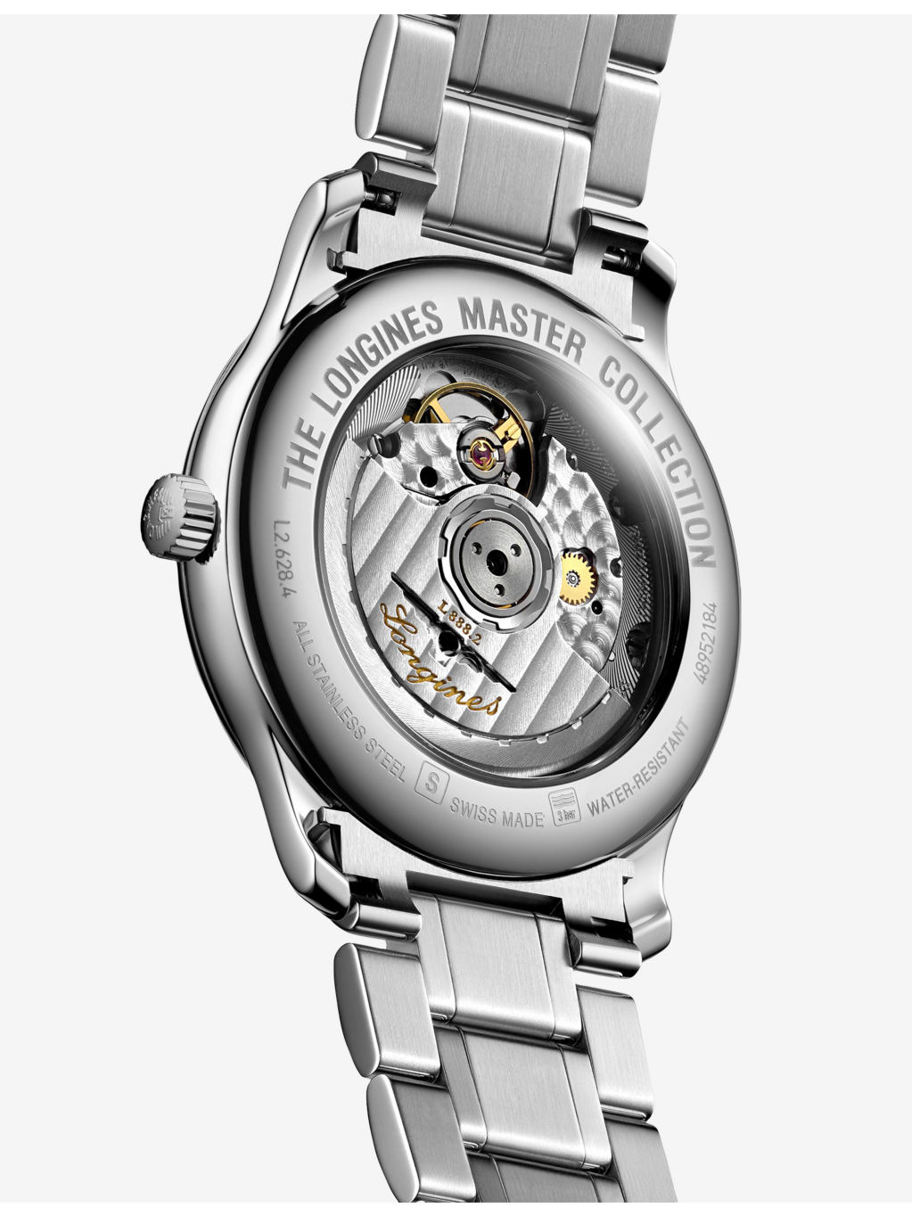 L2.628.4.78.6 Master Collection Blue Steel Hands Stainless-Steel Automatic Watch - 5