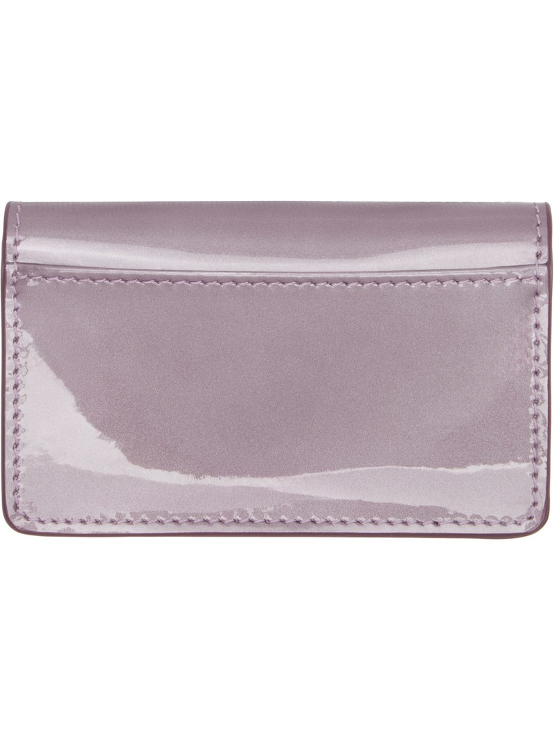 Maison Margiela Pink Four Stitches Card Holder outlook
