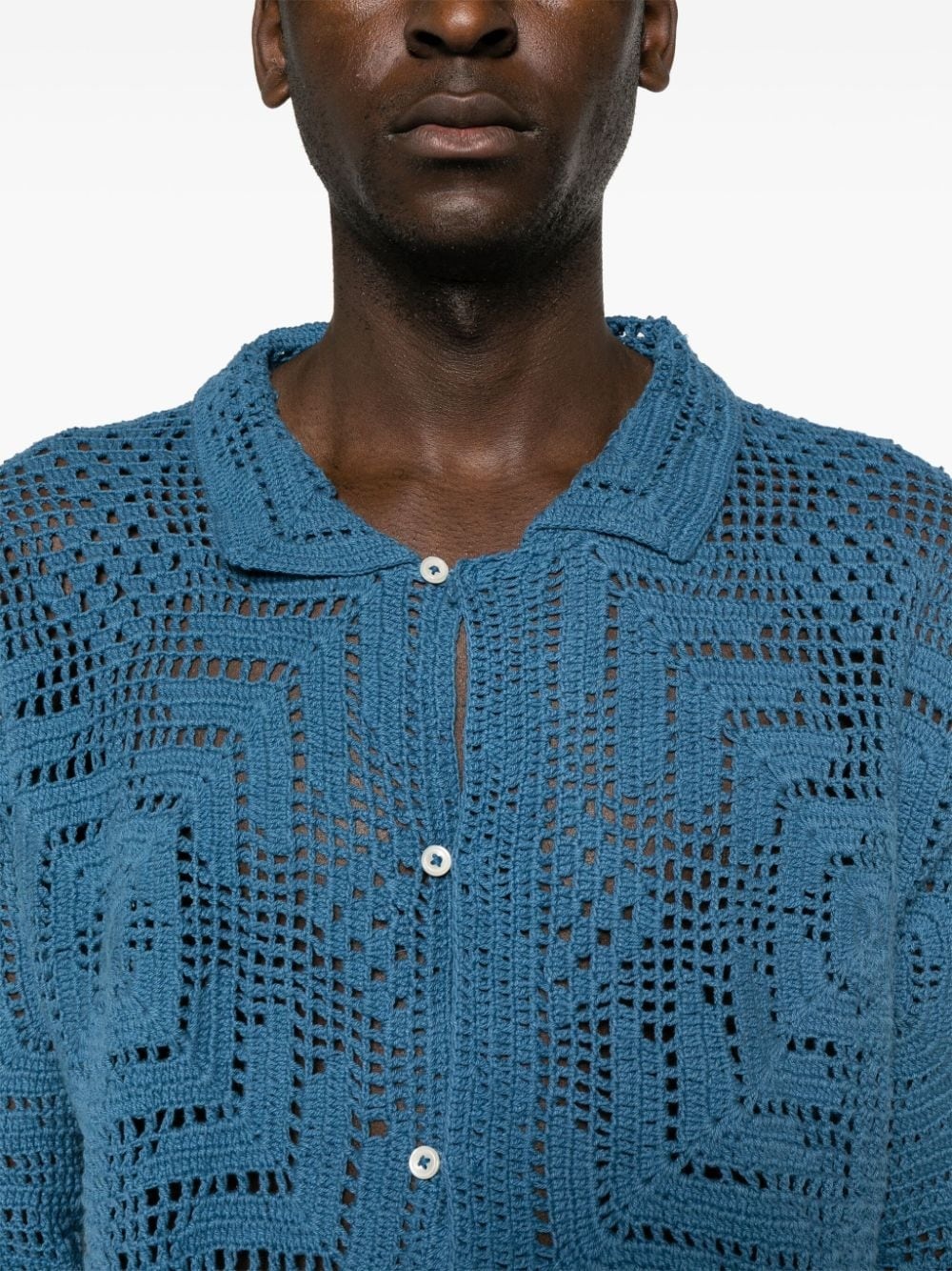 BODE BODE Overdye Crochet Shirt | endclothing | REVERSIBLE