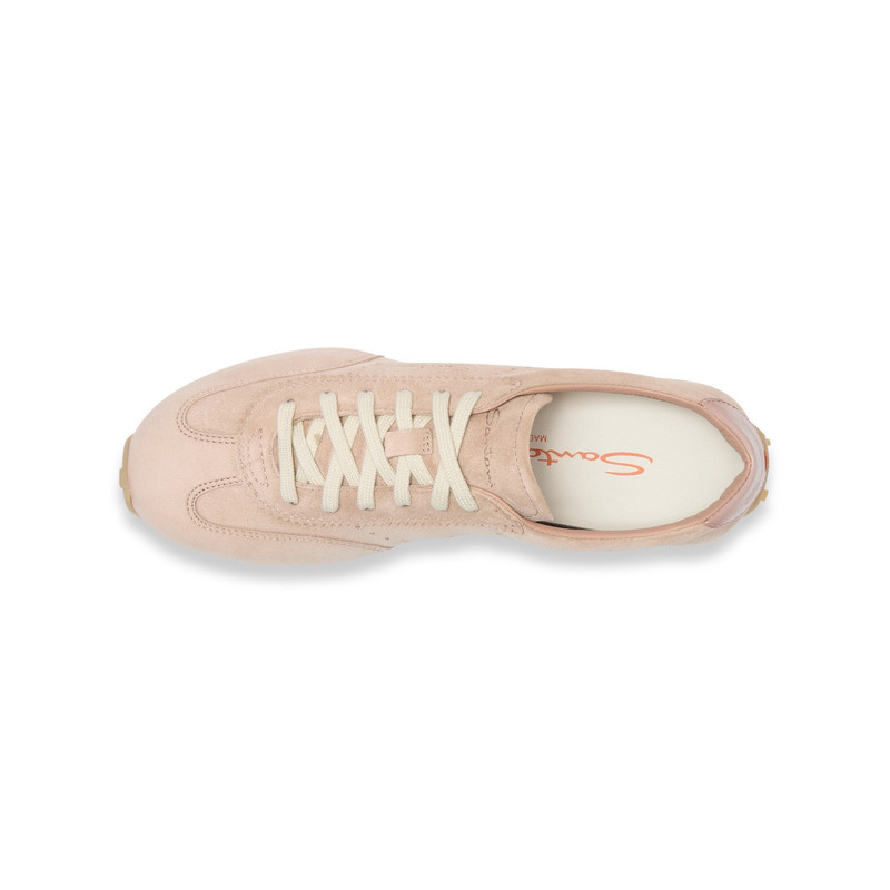 Women's pink suede sneaker 4