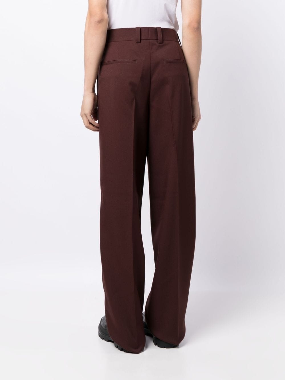 pressed-crease tailored trousers - 4