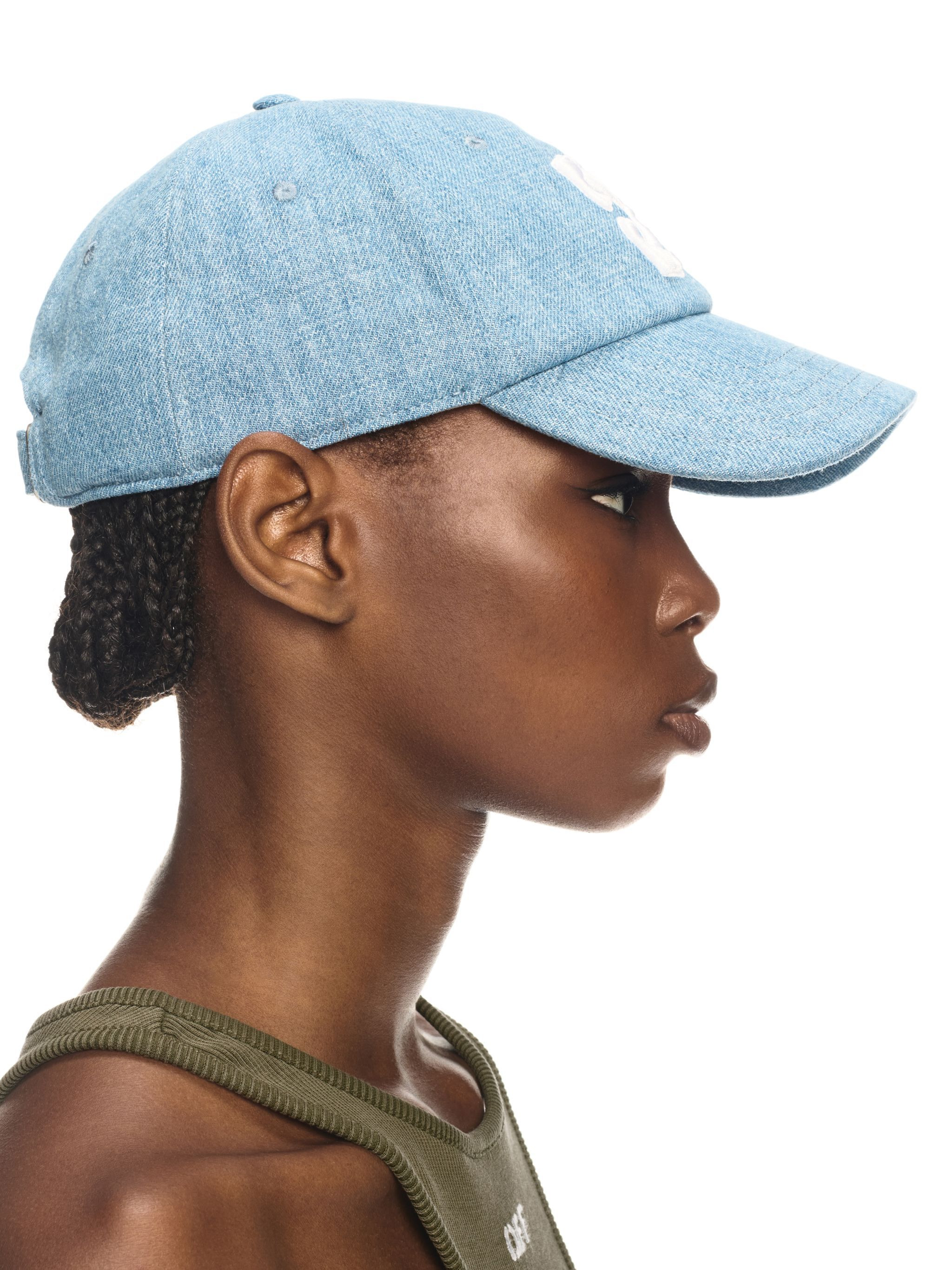 Light Blue Denim Arrow Baseball Cap - 5