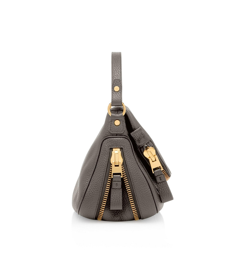 TOM FORD GRAIN LEATHER JENNIFER MEDIUM DOUBLE STRAP BAG outlook