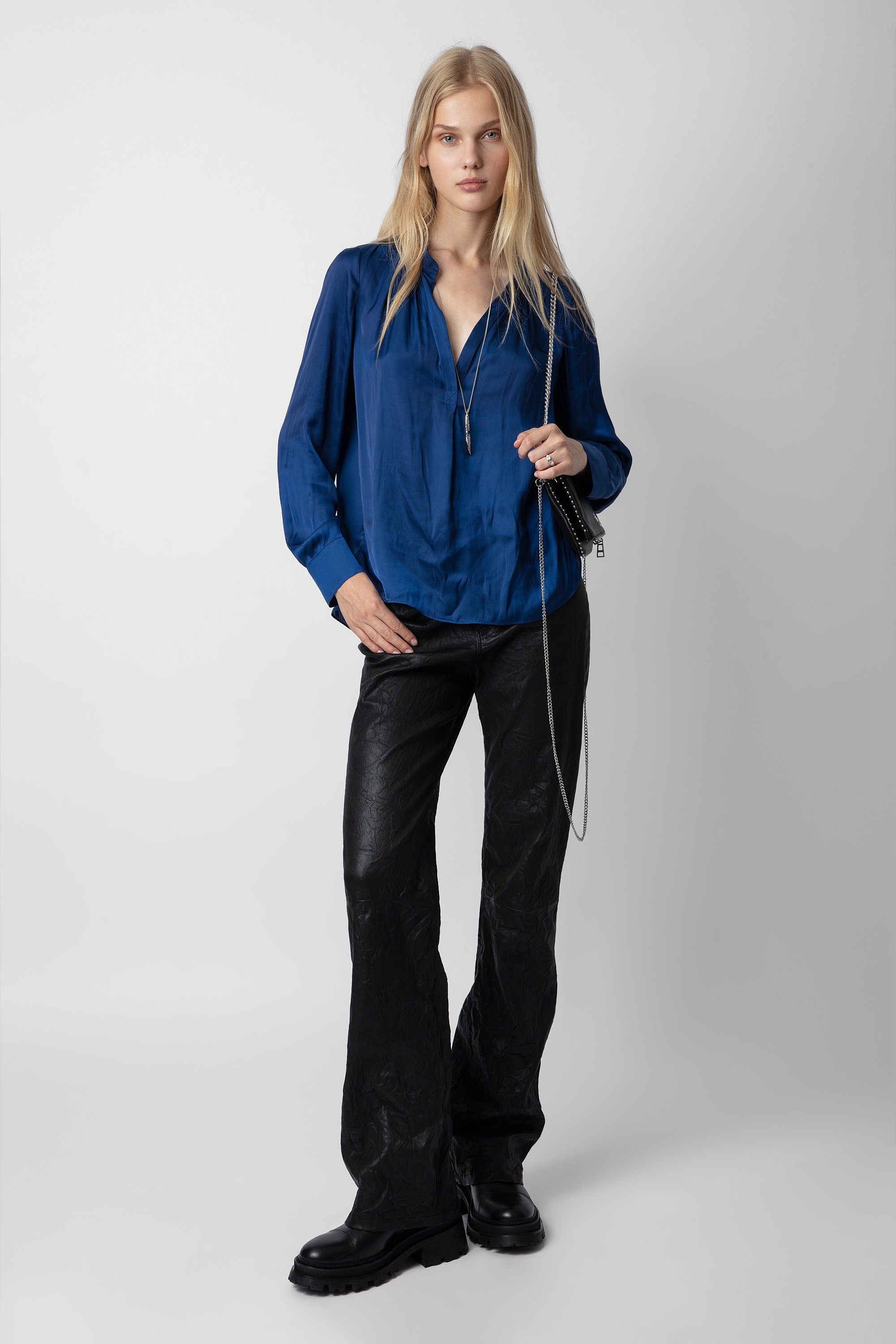Tink Satin Blouse - 2