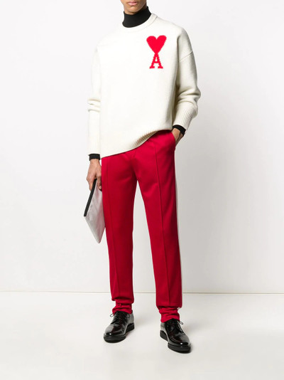 AMI Paris side stripe technical track pants outlook