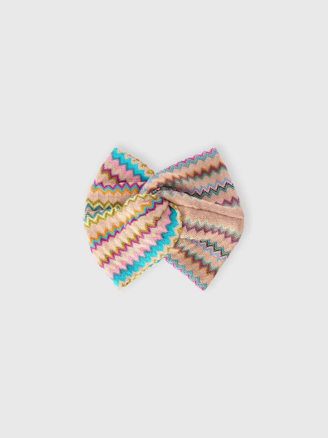 Wool-blend headband with central twist - 1