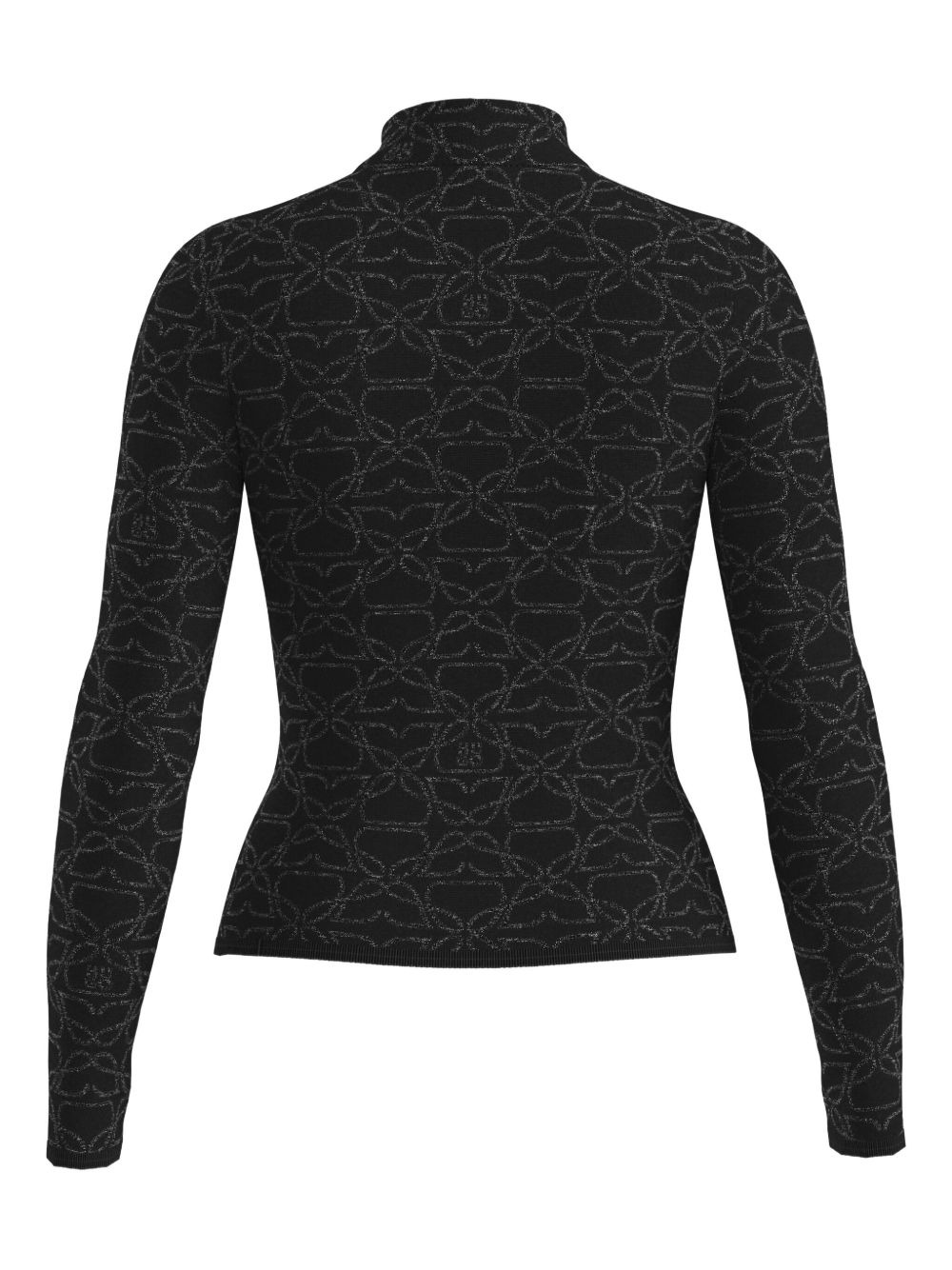 floral-pattern turtleneck top - 2