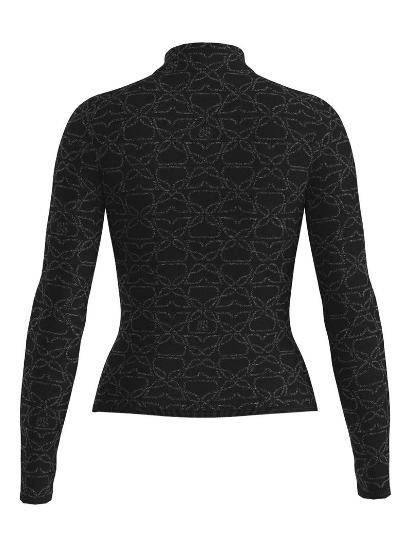 HUGO floral-pattern turtleneck top outlook