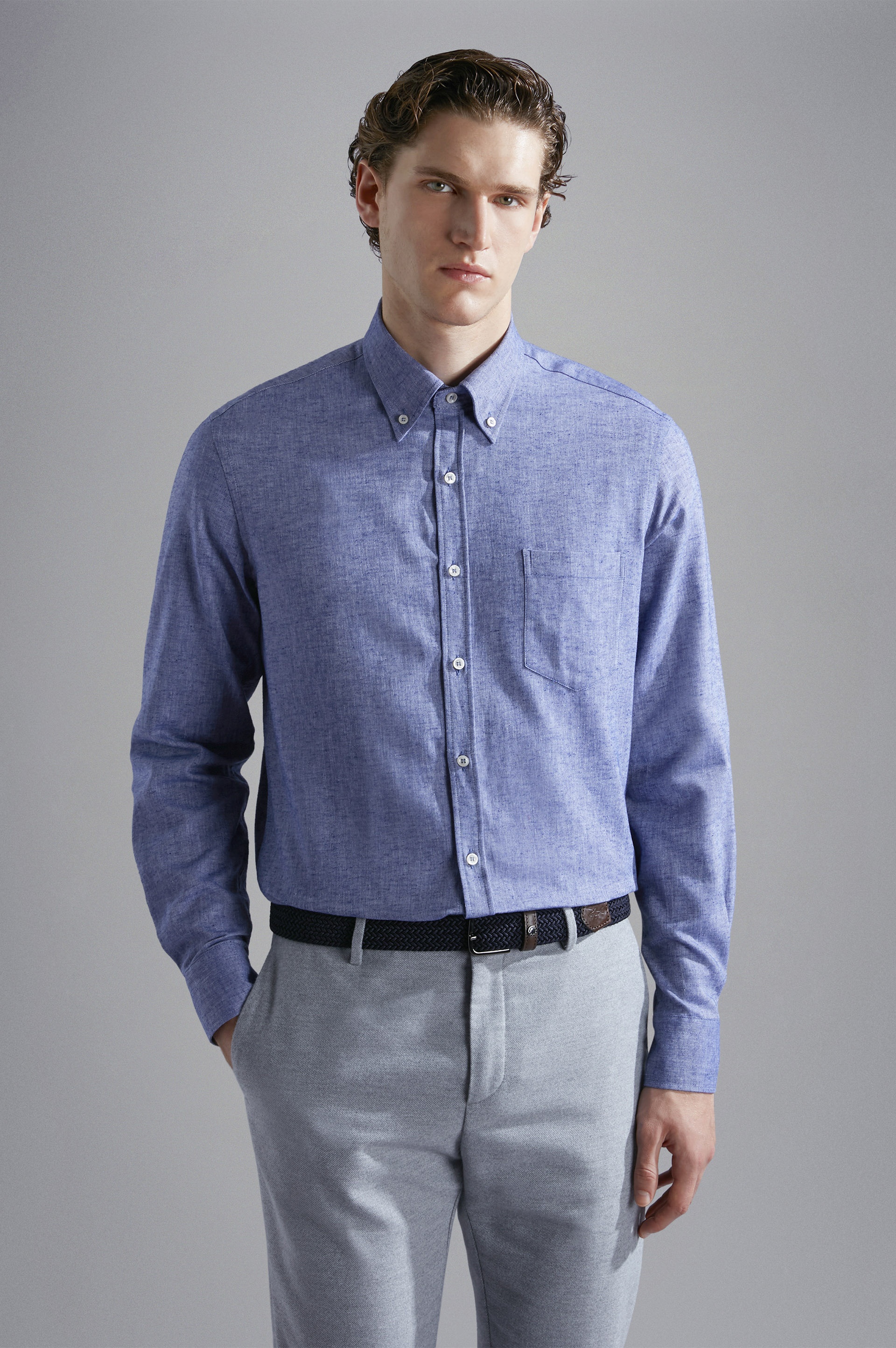 COTTON AND LINEN SHIRT - 6