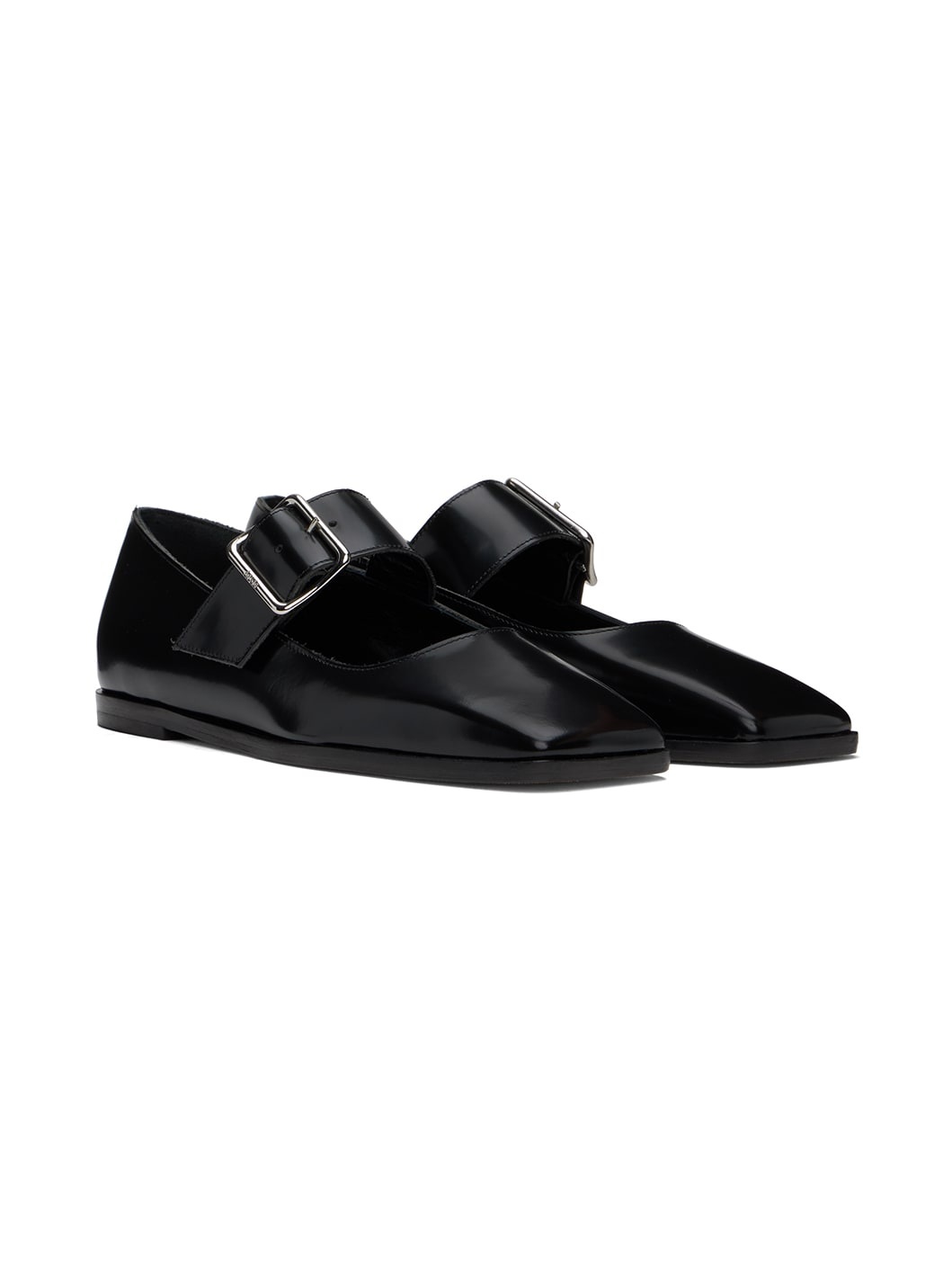 Black Sunny Ballerina Flats - 4