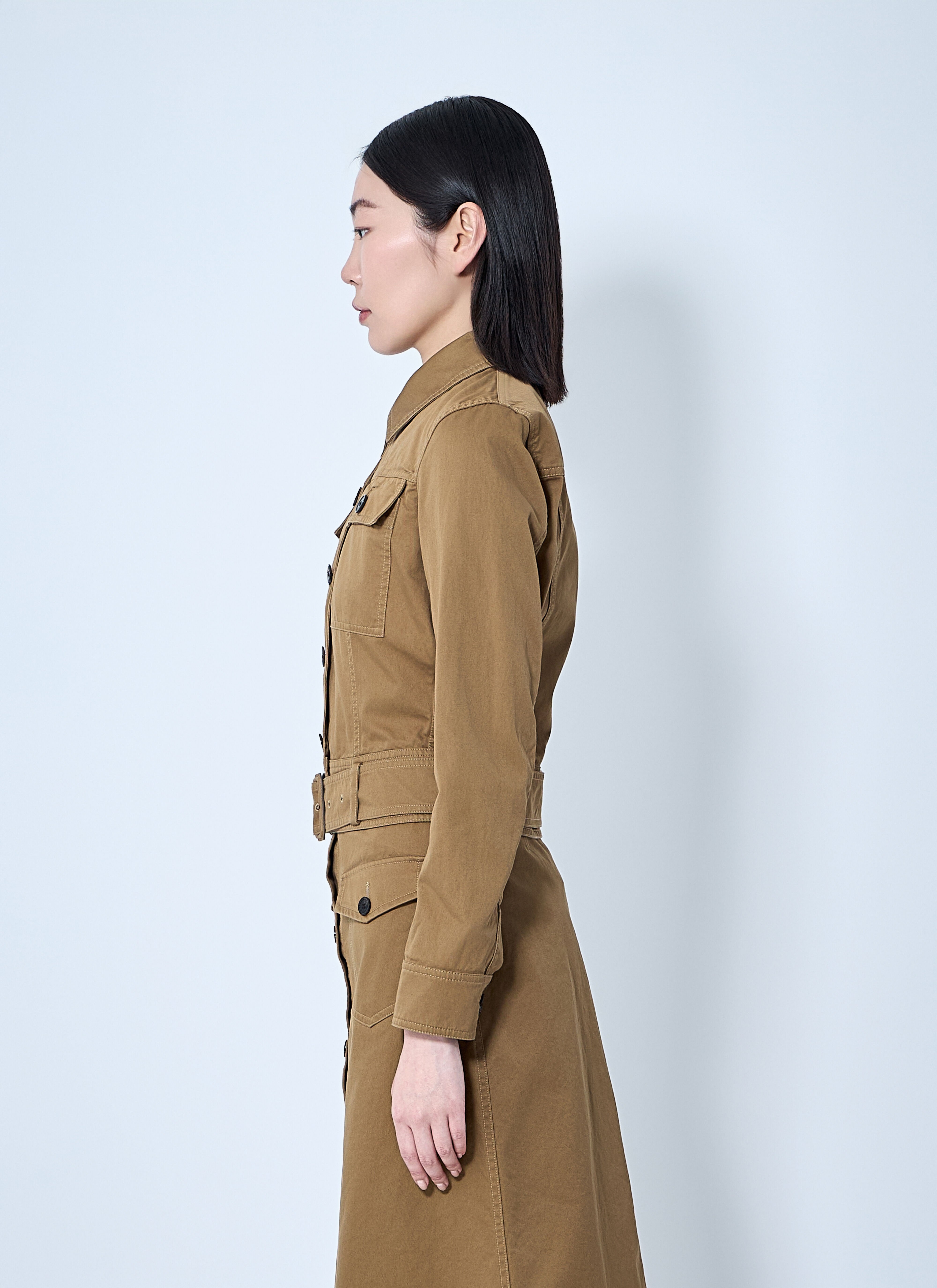 Cotton Serge Crop Jacket - 3