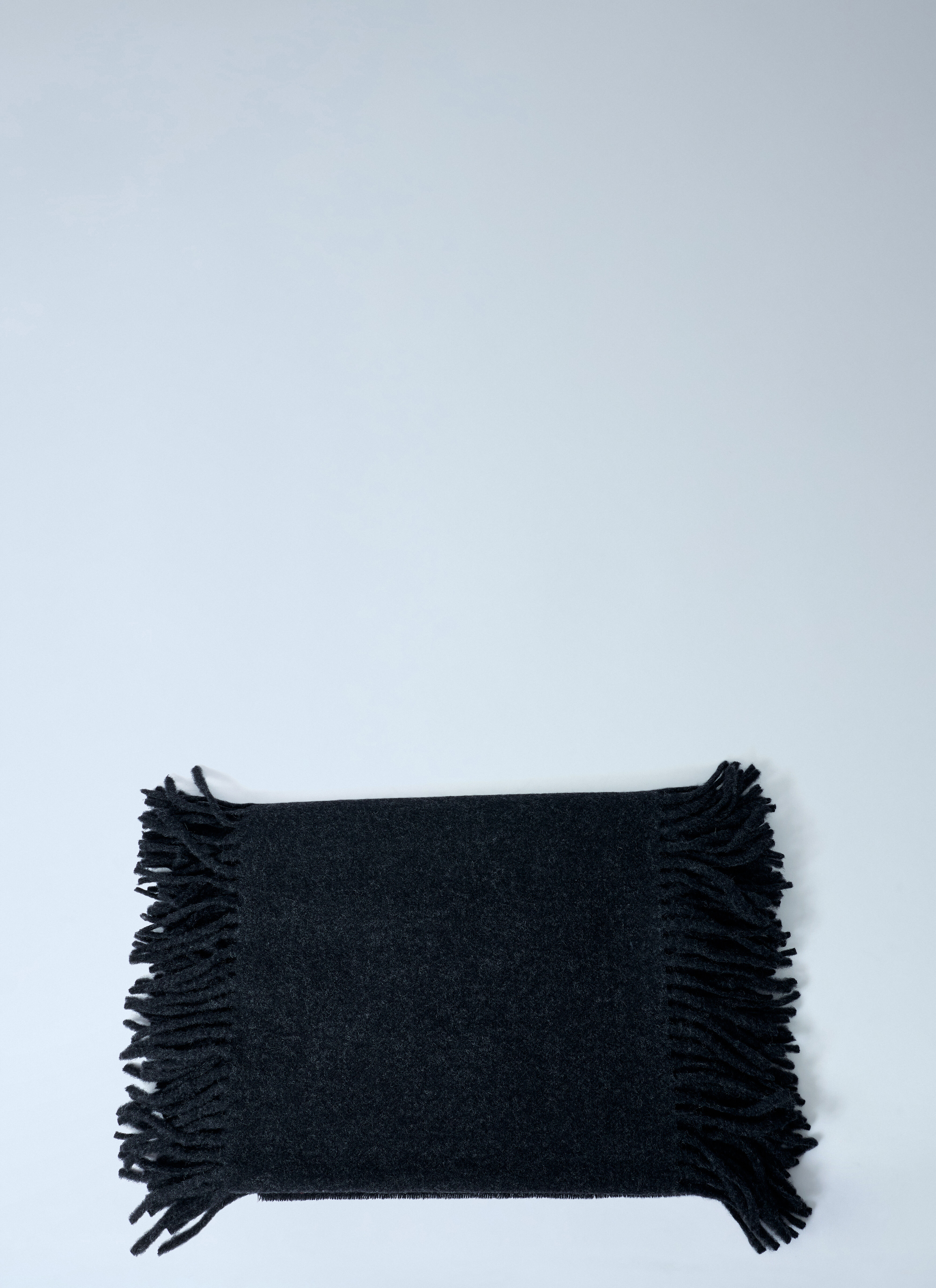 Fringe Wool Scarf - 4