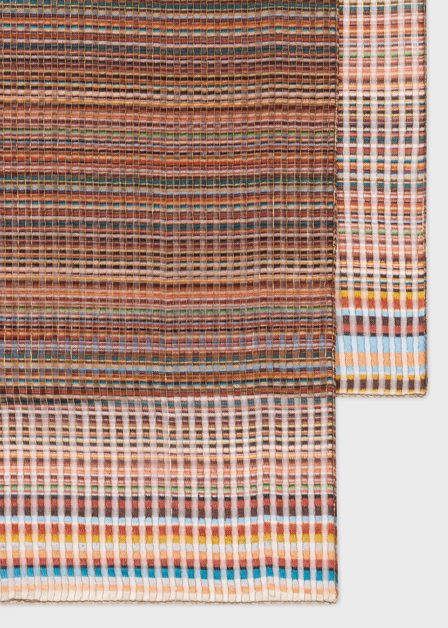 'Signature Stripe Silk-Blend Scarf - 2