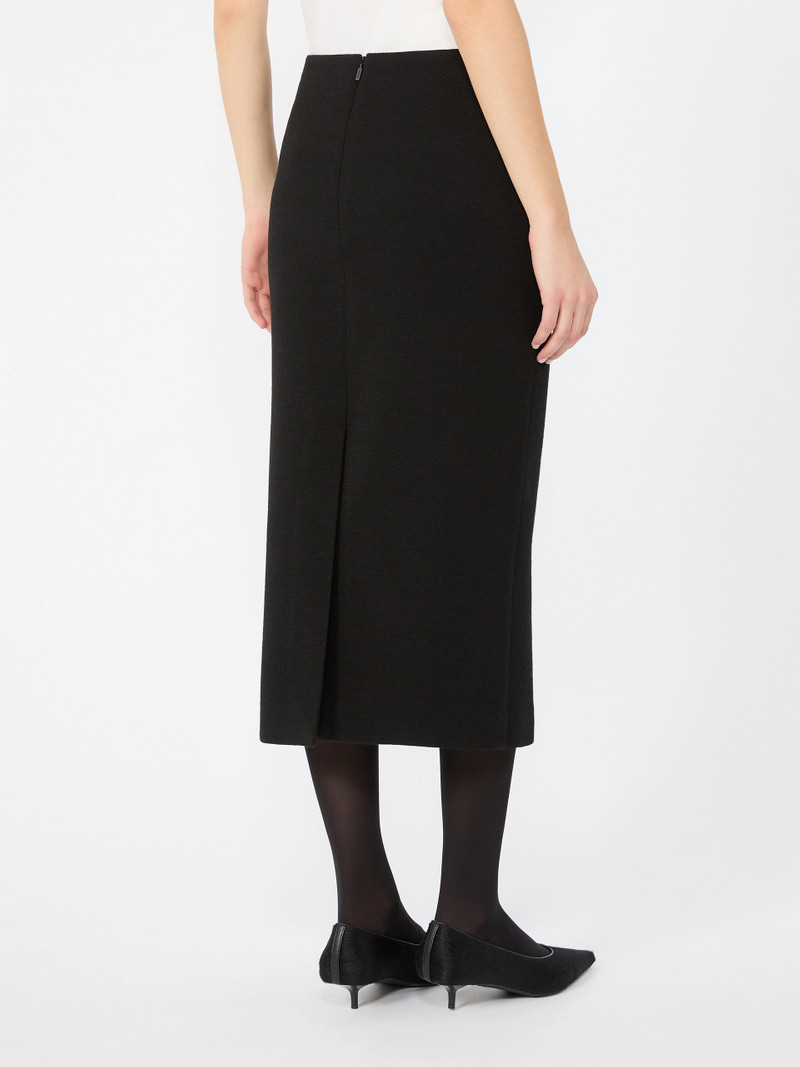 LESENA Jacquard jersey midi skirt - BLACK 4