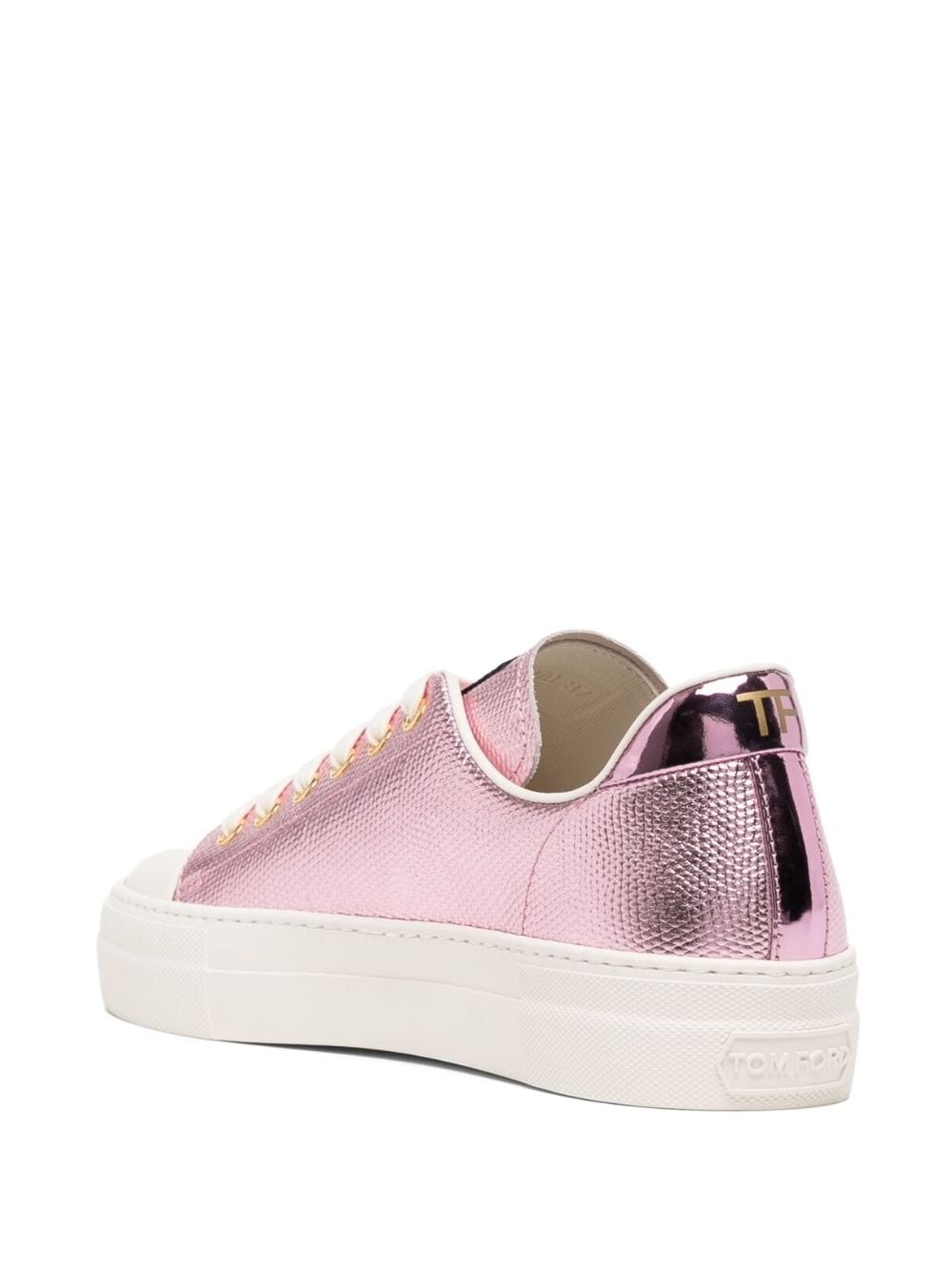 City metallic-finish sneakers - 3