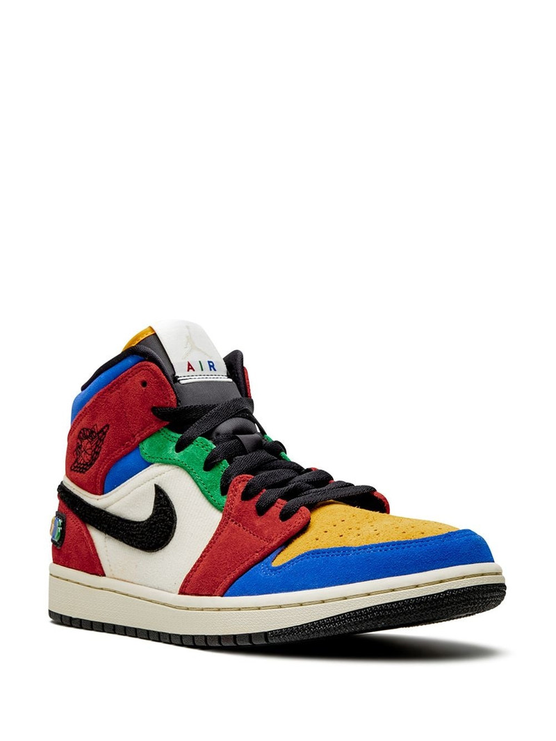 Jordan x Blue the Great Air Jordan 1 Mid "Fearless" sneakers outlook