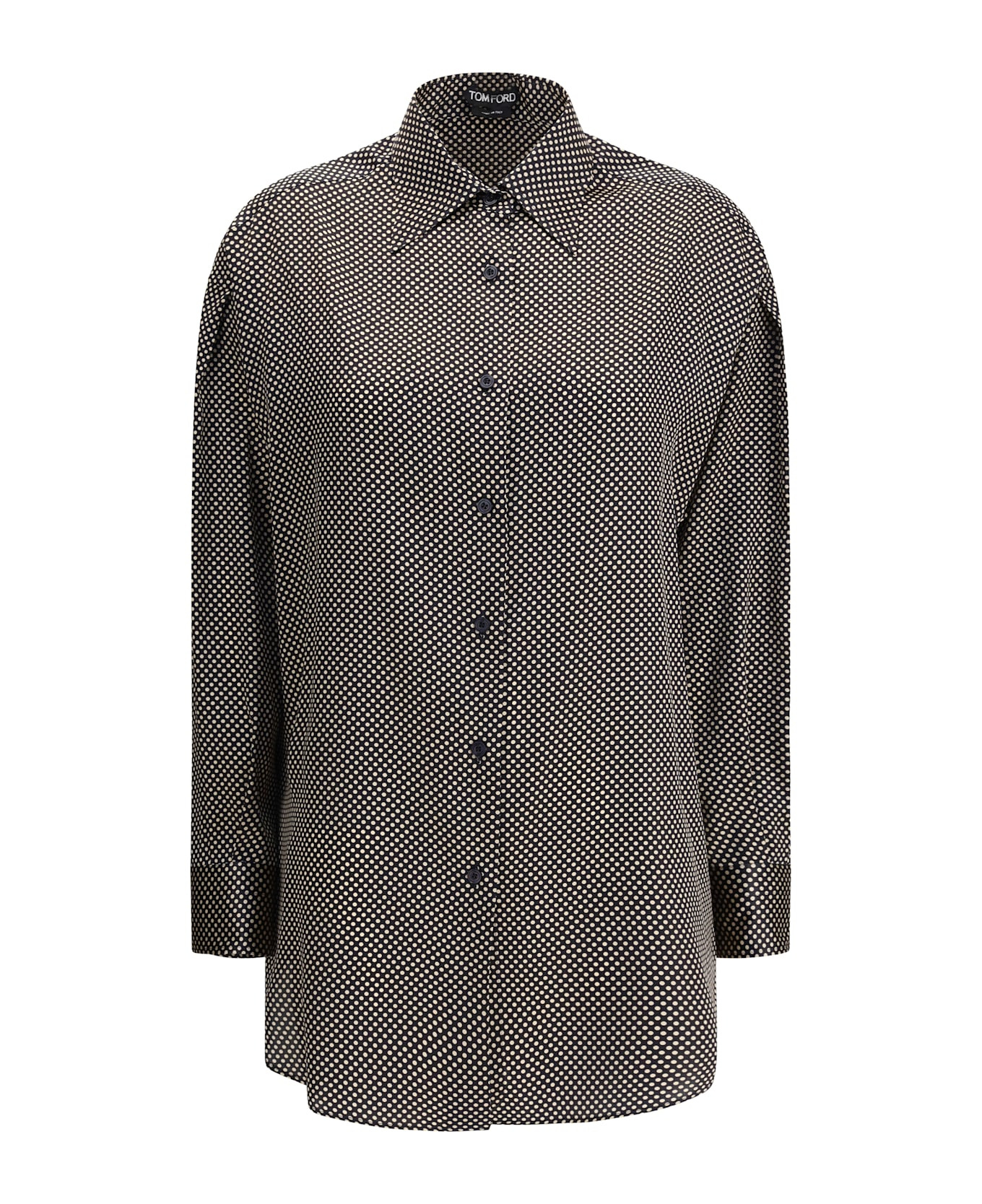 Silk Polka Dot Shirt - 1