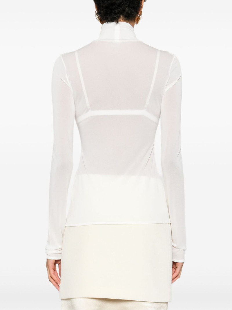 mock-neck long-sleeve top 4