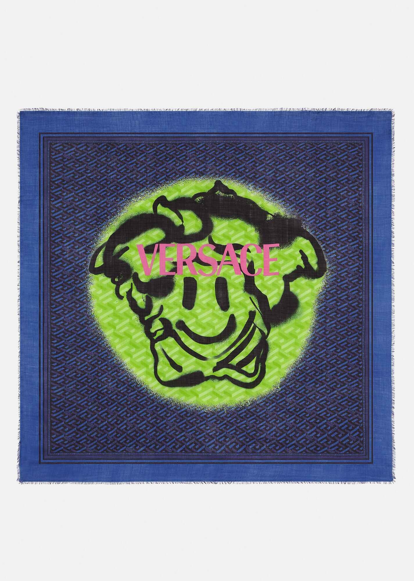 Medusa Tag Wool & Silk Shawl - 1