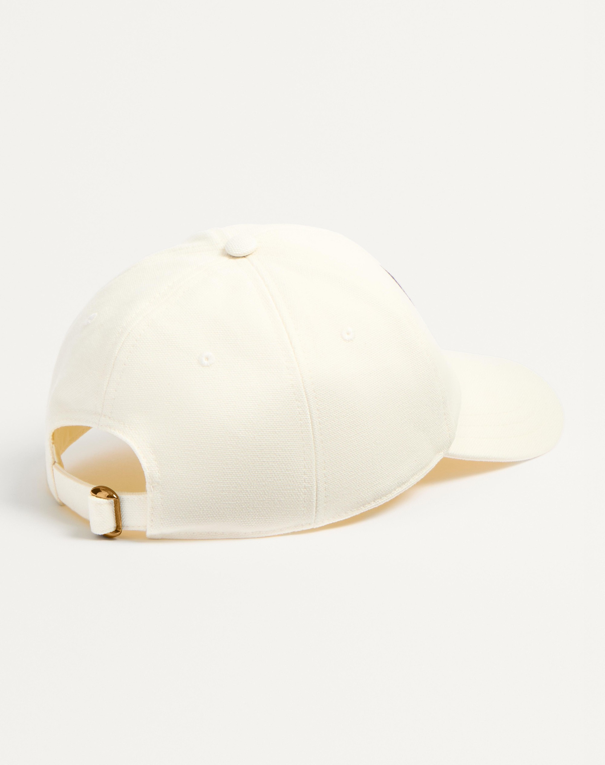 CHEZ VALENTINO COTTON BASEBALL CAP WITH EMBROIDERY - 4
