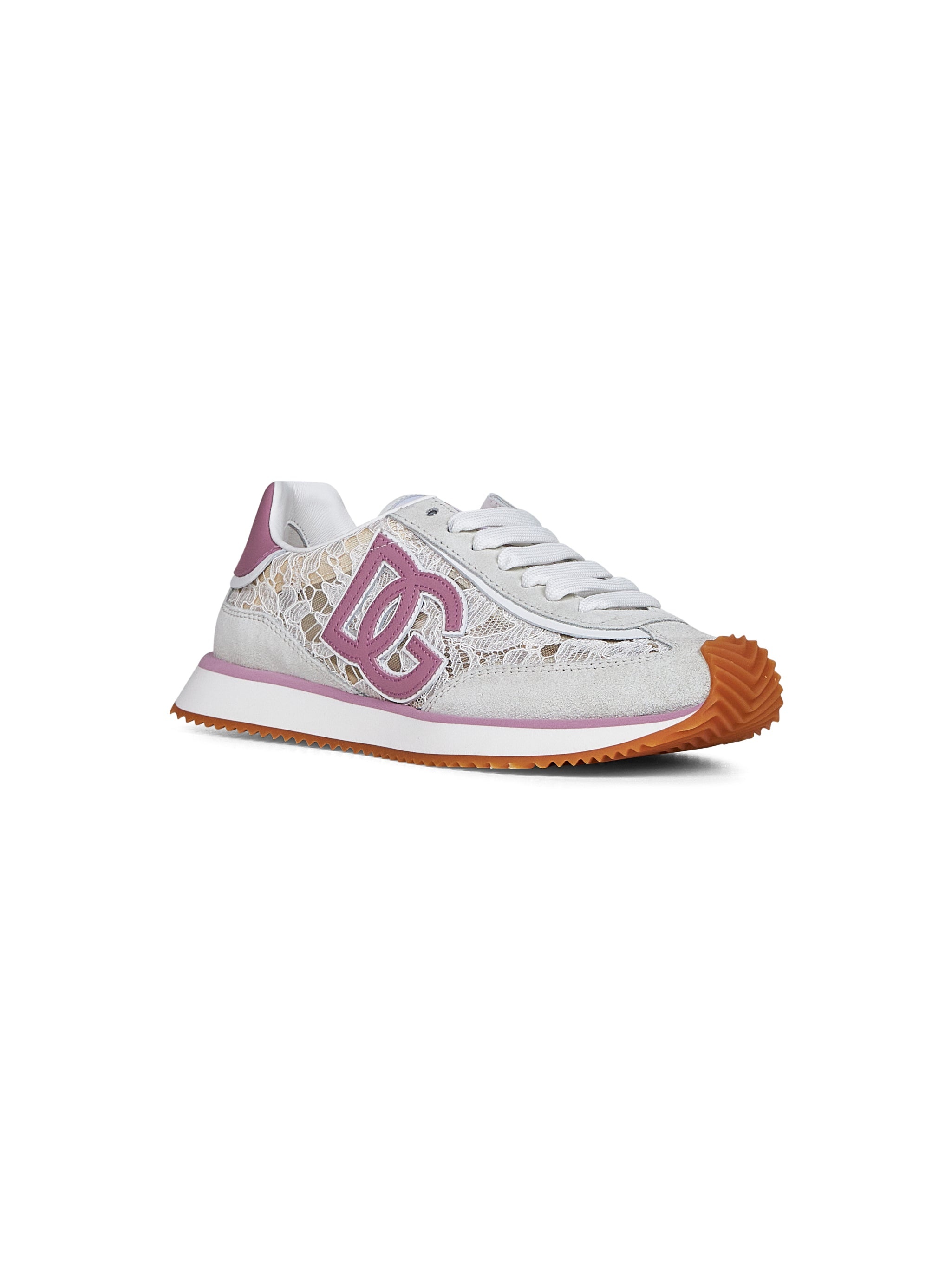 White and pink DG CUSHION sneakers - 2