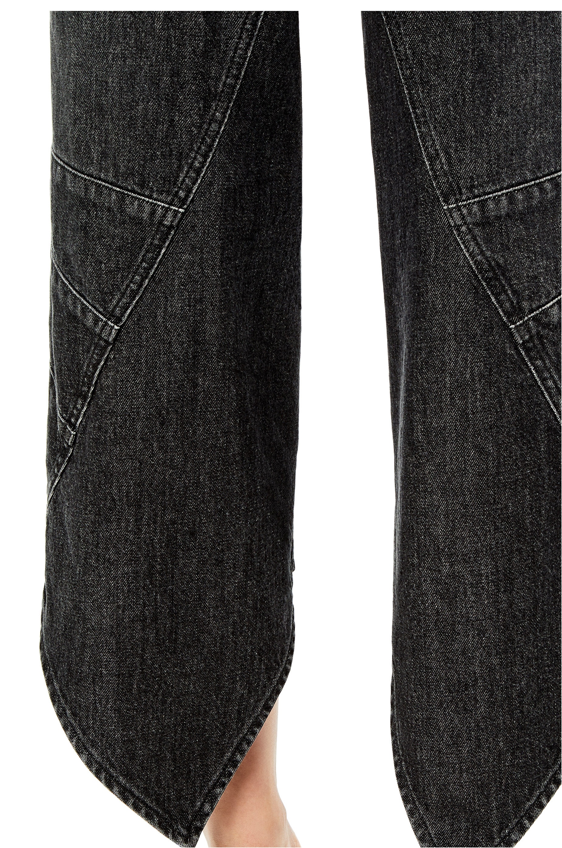 Curved jeans in denim - 5