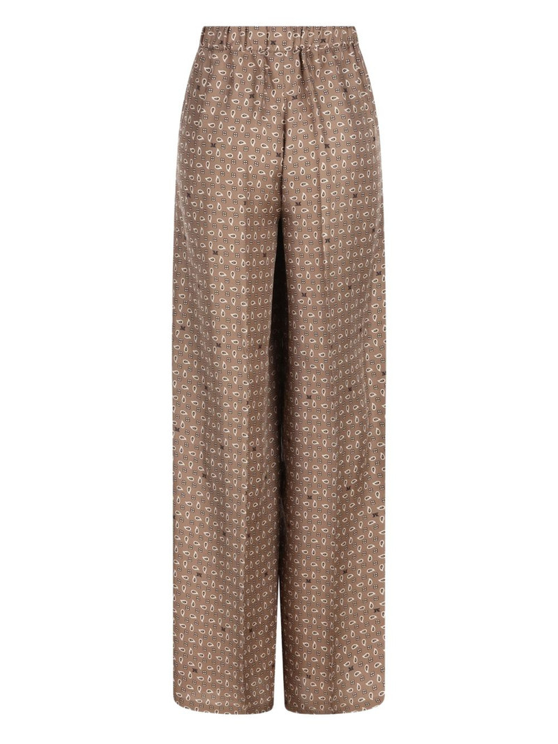 Max Mara elasticated patterned trousers outlook