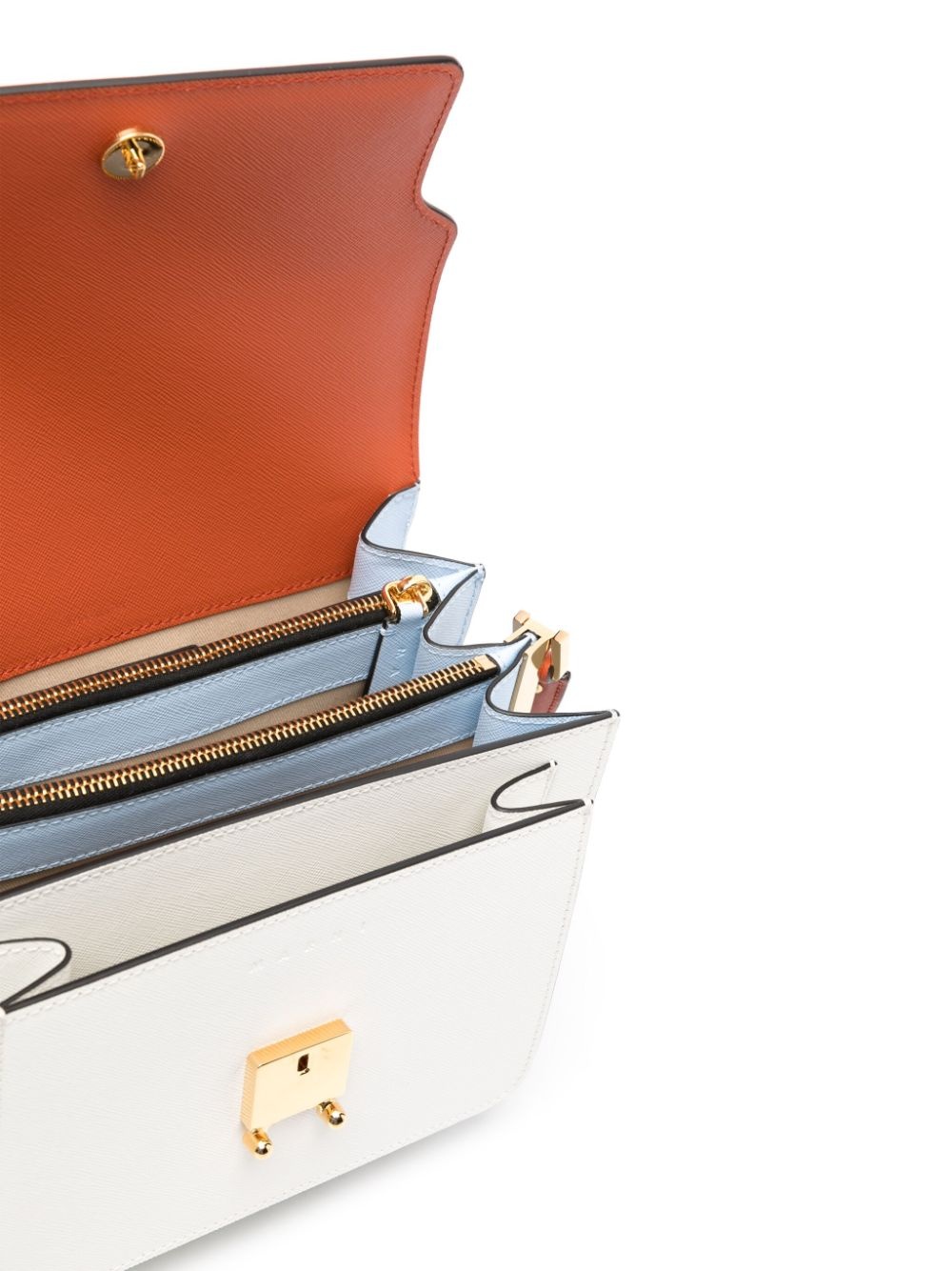 Trunk colour-block crossbody bag - 5