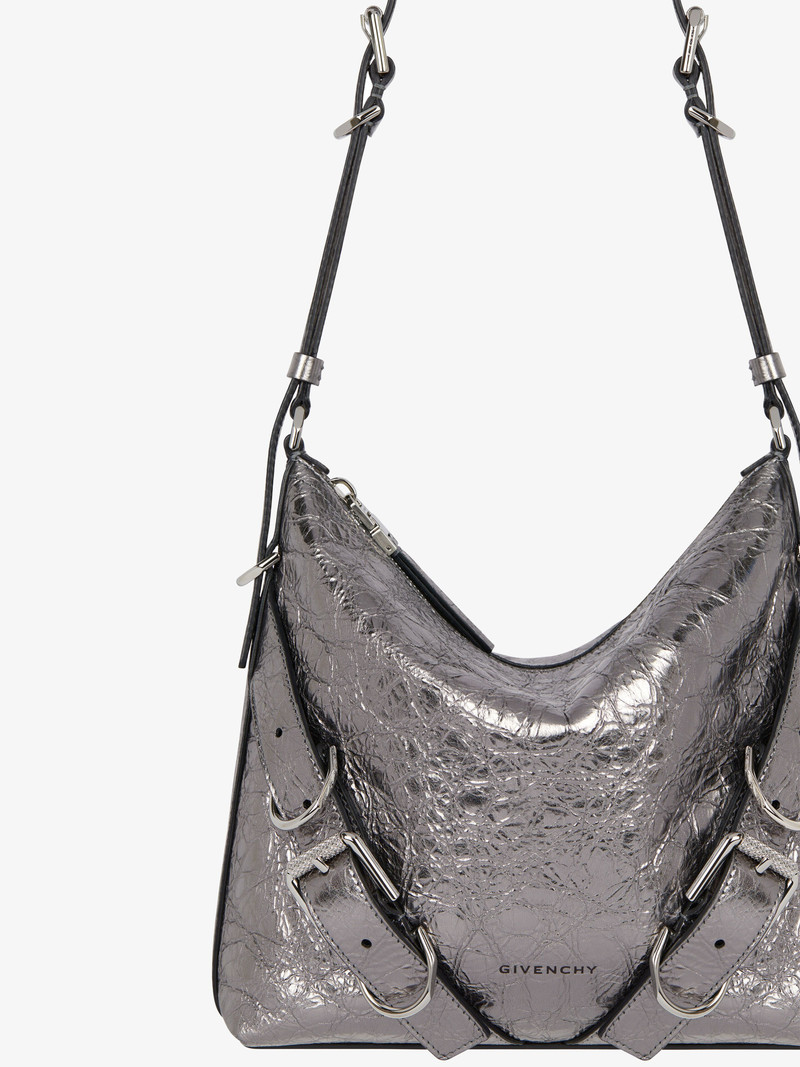 VOYOU CROSSBODY BAG IN LAMINATED LEATHER 6