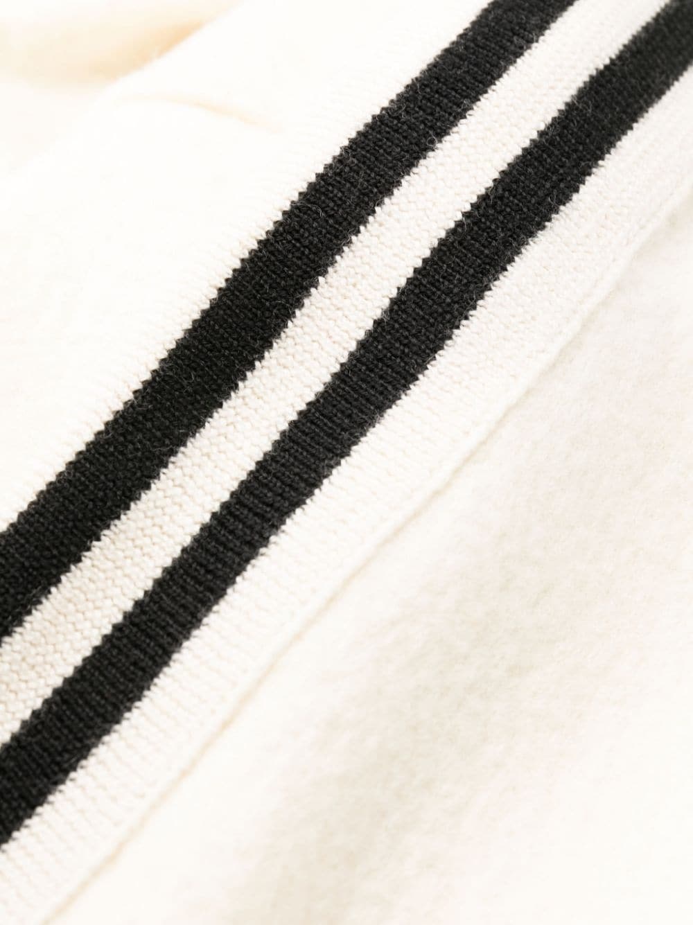 side stripe wool track pants - 6