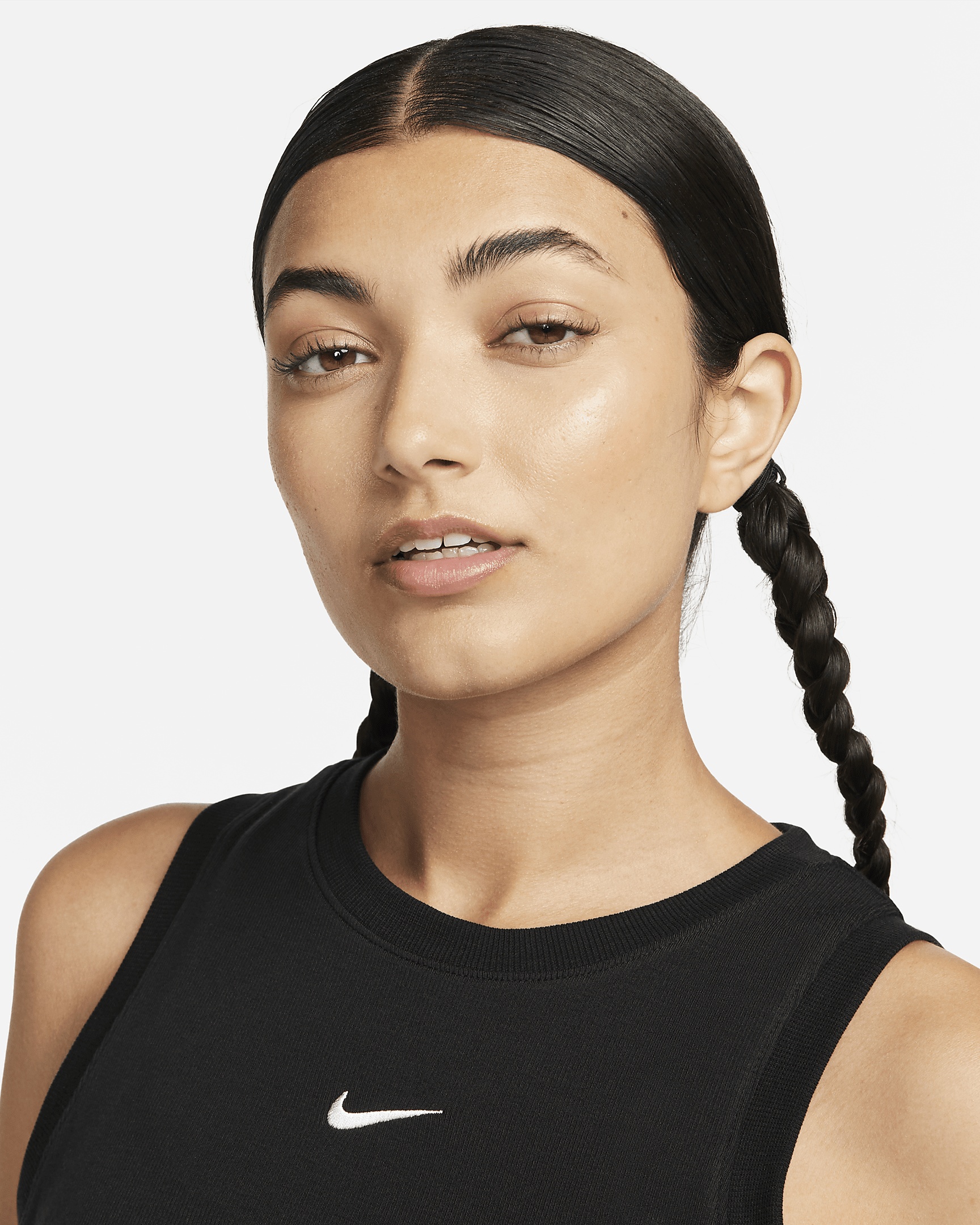 Women's Nike Sportswear Chill Knit Tight Cropped Mini-Rib Tank Top - 3