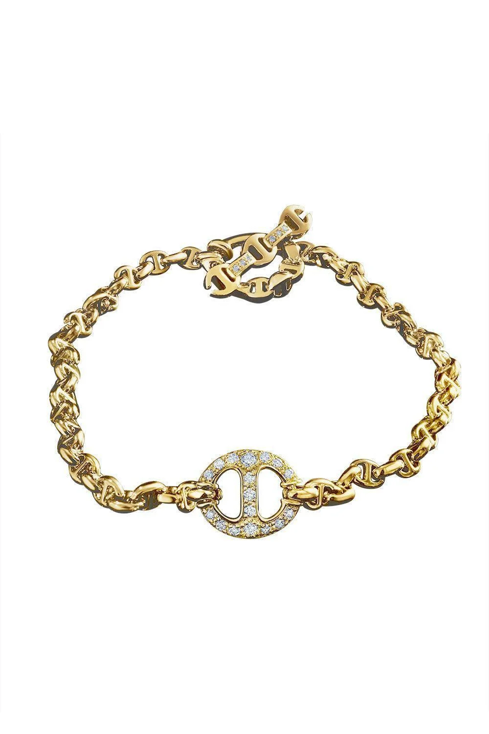 Single Link Diamond Micro Bracelet - 1