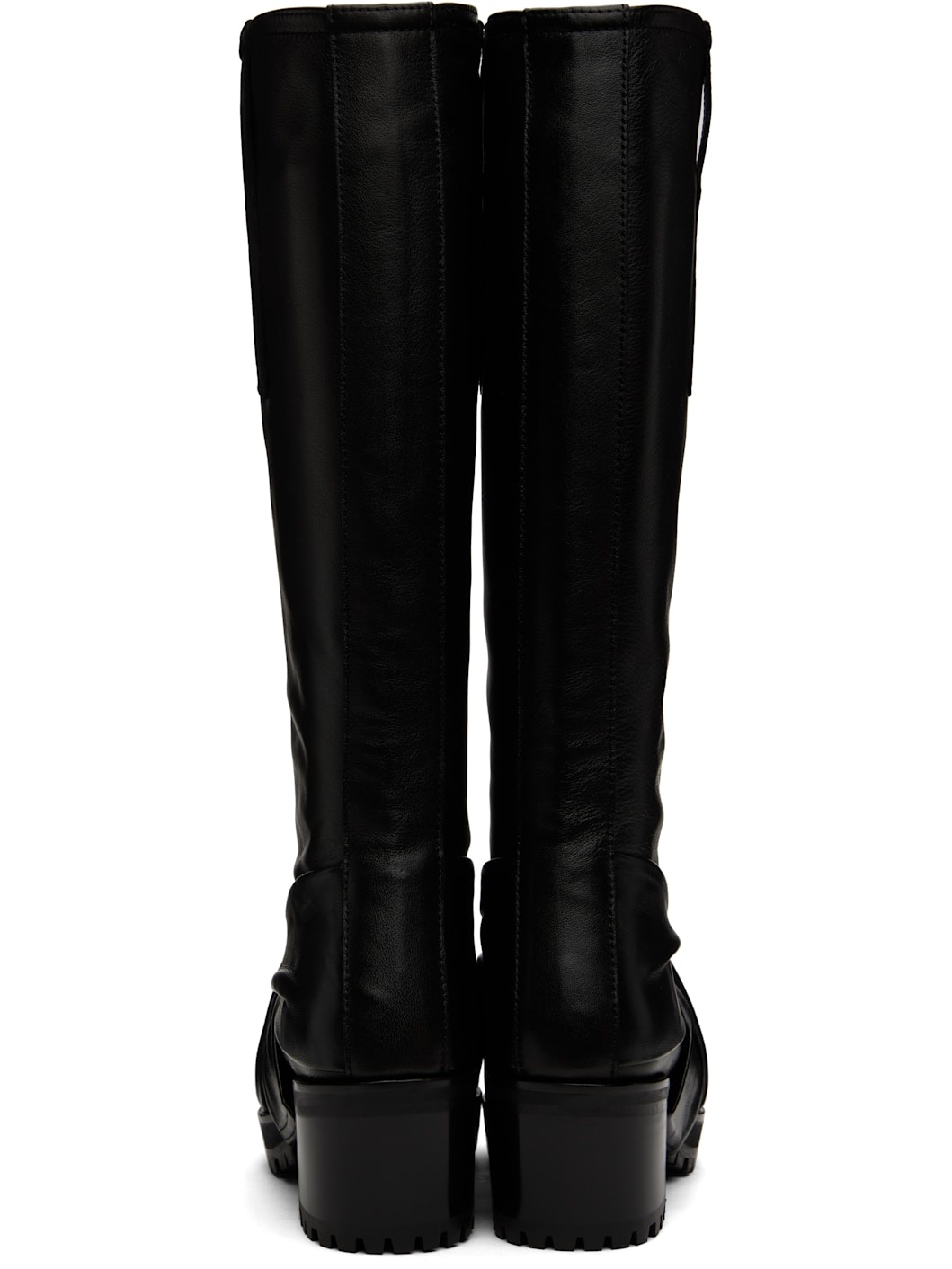 Black Knotted Riding Boots - 2