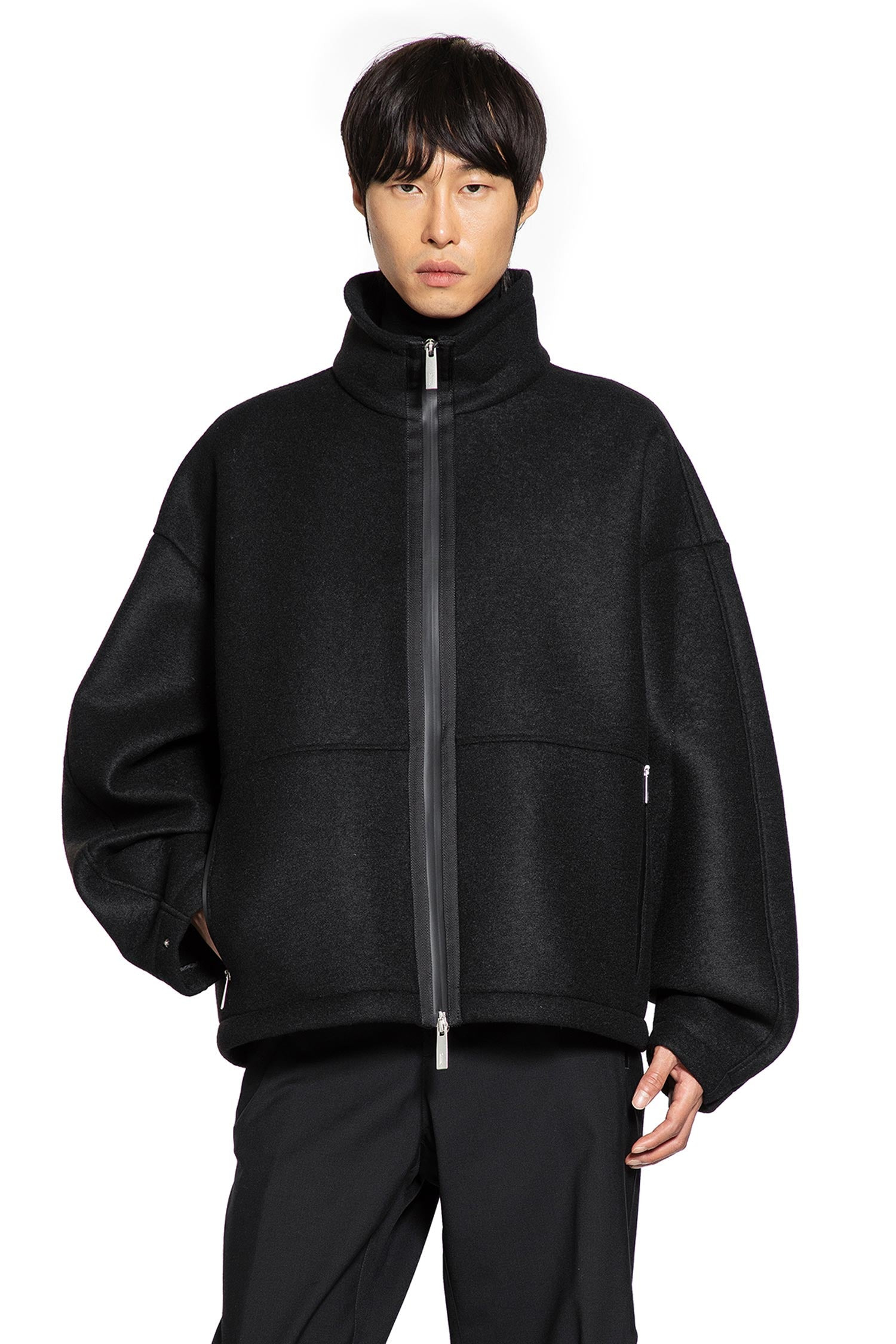 Felt Zip-up Jacket - 7