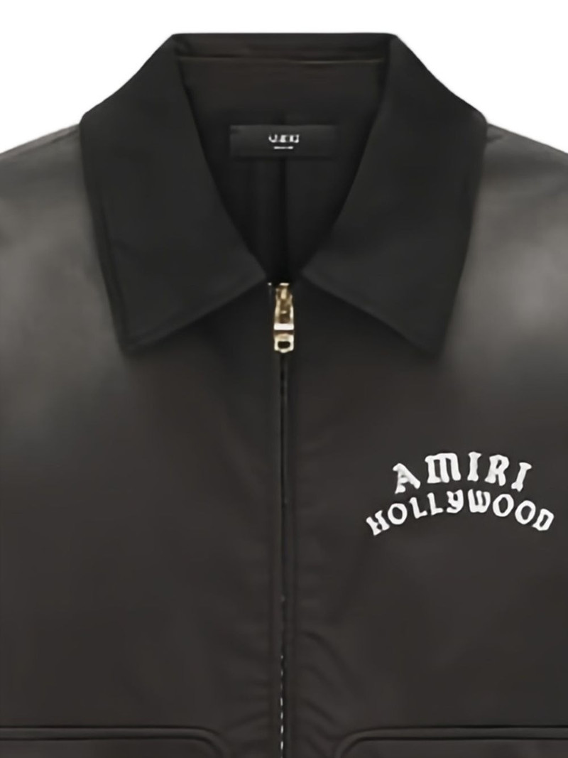 AMIRI logo-detail zip-up jacket outlook