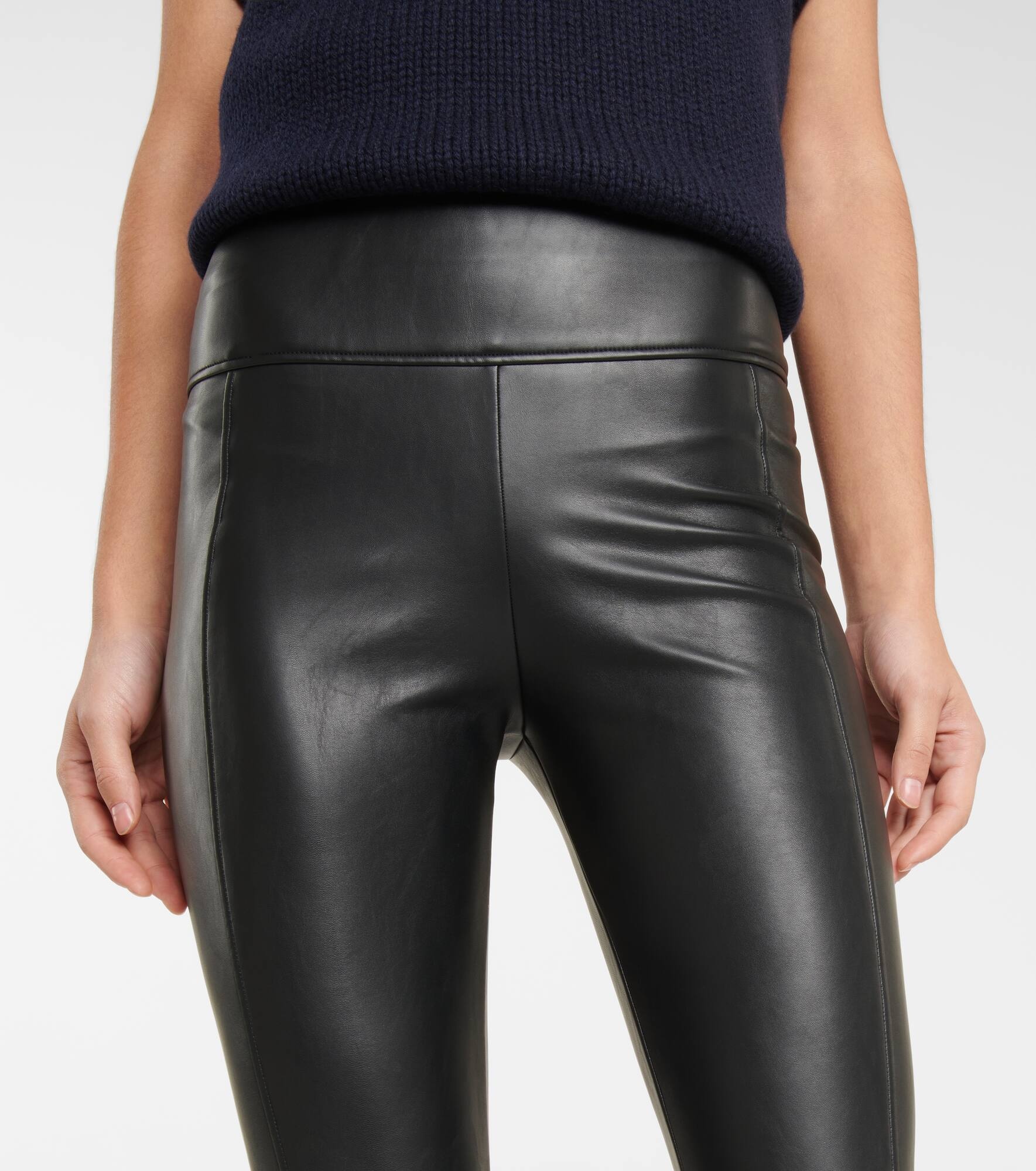 Edie faux leather leggings - 4