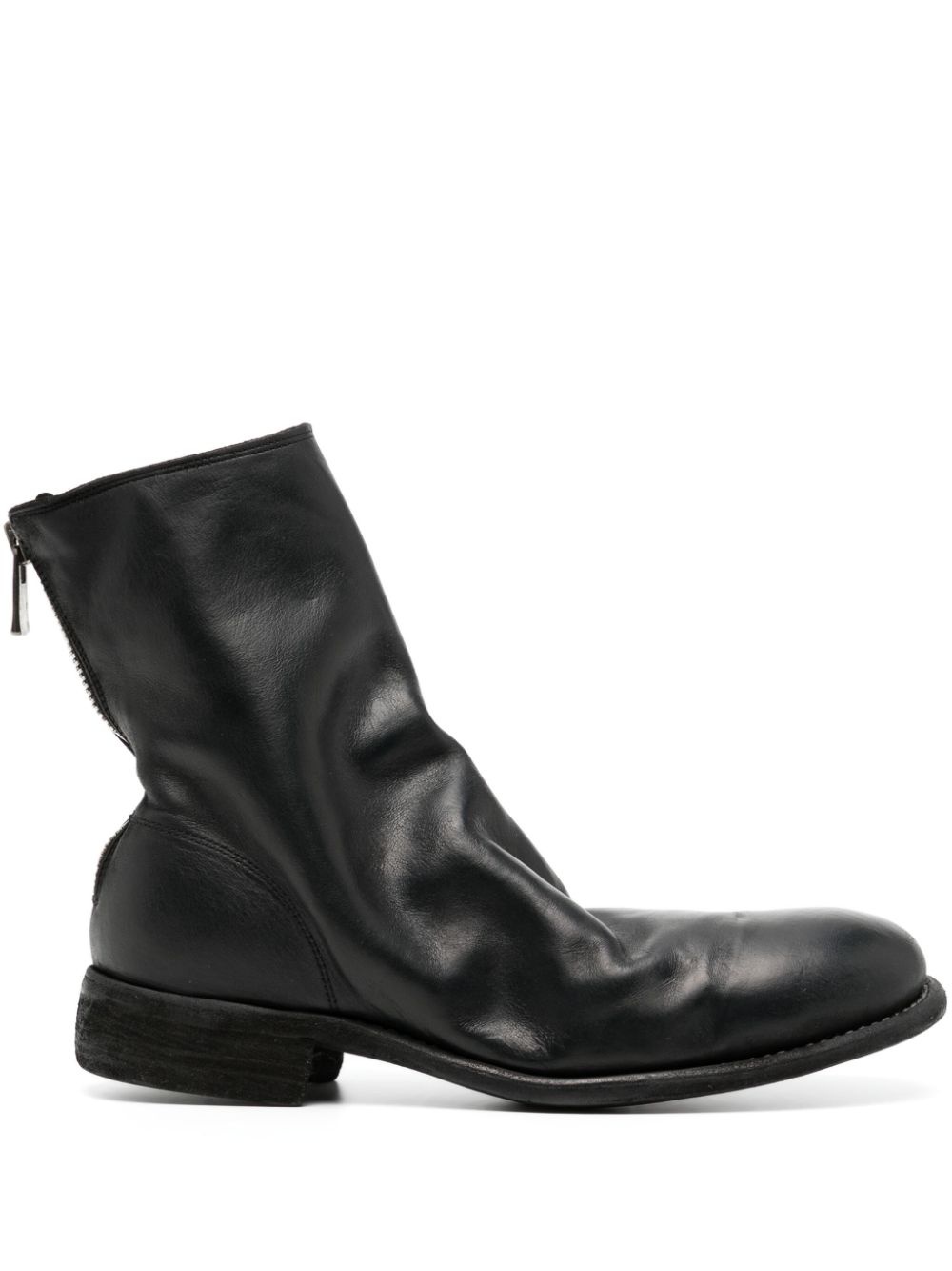 986 zip-fastened leather boots - 1