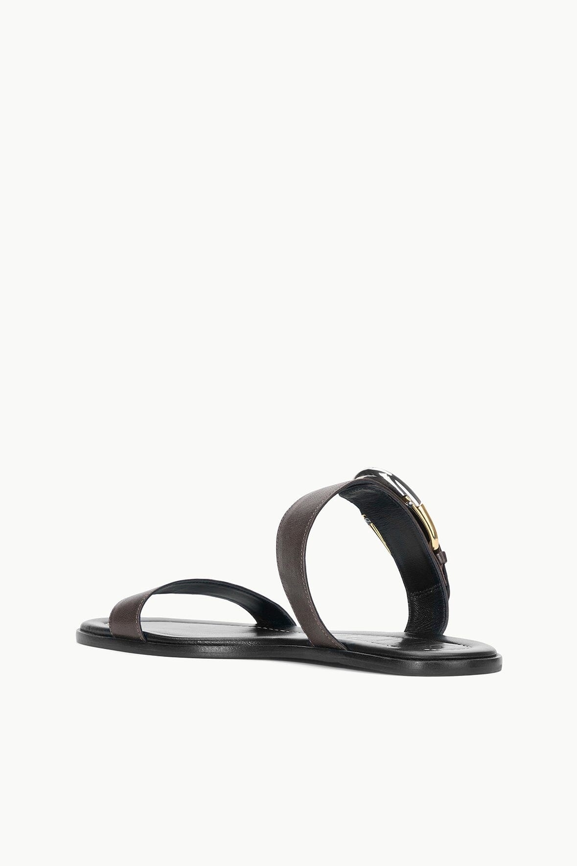 STAUD HARLOW FLAT SANDAL BLACK - 6