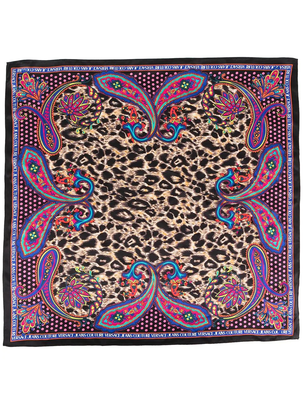 print-mix silk scarf - 3