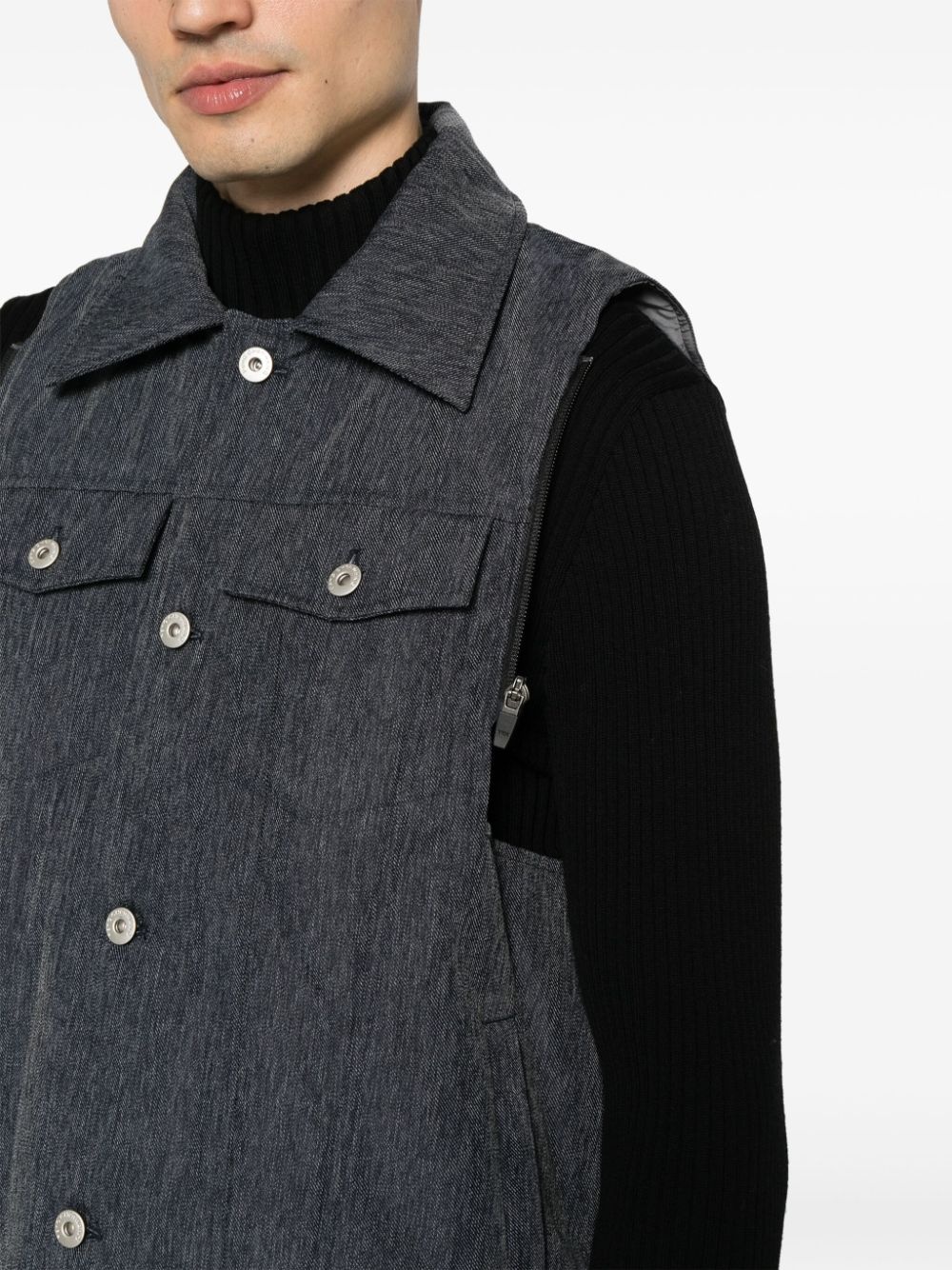 layered padded jacket - 6